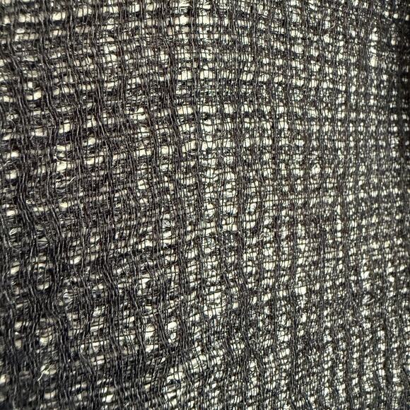 NICOLE FARHI | Gray Wool Blend Tweed V Neck Sheath Knee length Skirt | Size 10 - Picture 4 of 10